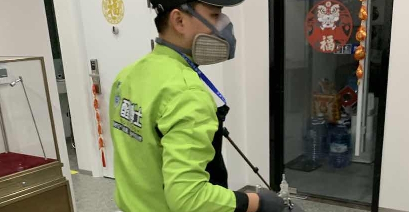 普安招商银行除甲醛现场